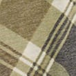 Lyocell Blend Checked Ruched Midi A-Line Skirt, GREEN MIX, swatch