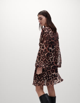

M&S Collection Minivestido entallado con estampado animalWomens - Natural Mix, Natural Mix