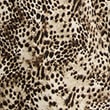 Satin Animal Print Tie Front Top, BROWN MIX, swatch