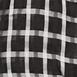Checked Gathered Waisted Blouson Sleeve Blouse, BLACK MIX, swatch