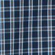 Pure Cotton Checked Tie Neck Shirt, NAVY MIX, swatch