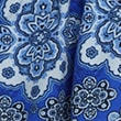 Pure Cotton Printed V-Neck Blouse, BLUE MIX, swatch