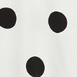 Pure Cotton Polka Dot Barrel Sleeve Blouse, BLACK MIX, swatch