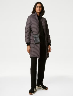 

Womens M&S Collection Feather & Down Stormwear™ Puffer Coat - Lavender Grey, Lavender Grey