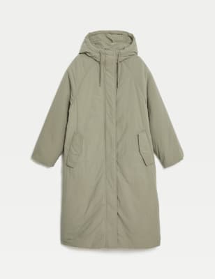 

Womens M&S Collection Lightweight Padded Parka Coat - Green, Green