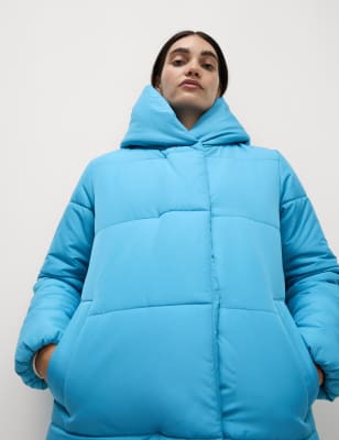 

M&S Collection Abrigo acolchado Thermowarmth™ Stormwear™Womens - Turquoise, Turquoise