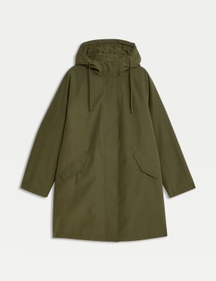 

Womens M&S Collection Stormwear™ Hooded Raincoat - Hunter Green, Hunter Green