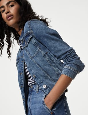 

M&S Collection Chaqueta denim de algodónWomens - Medium Indigo, Medium Indigo