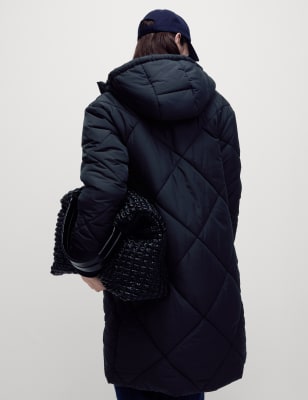 

Womens M&S Collection Thermowarmth™ Diamond Quilted Padded Coat - Midnight Navy, Midnight Navy