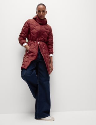 

Womens M&S Collection Stormwear™-Steppmantel mit Daunen- und Federfüllung - Dark Red, Dark Red