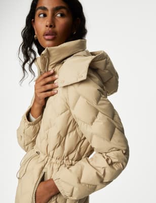 M&s feather and down coat online