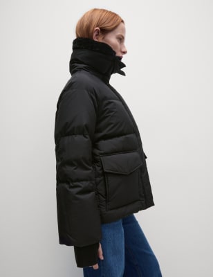 

Womens M&S Collection Feather & Down Puffer Jacket - Black, Black