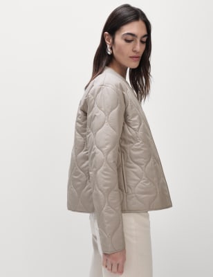 

Womens M&S Collection Thermowarmth™ Quilted Jacket - Light Beige, Light Beige