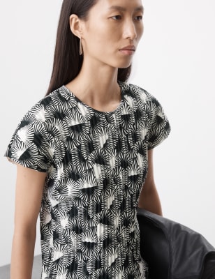

Autograph Camiseta estampada plisadaWomens - Black Mix, Black Mix