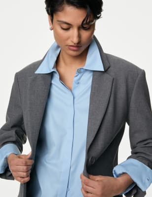 

Autograph Camisa informal con cuello 100% algodónWomens - Chambray, Chambray