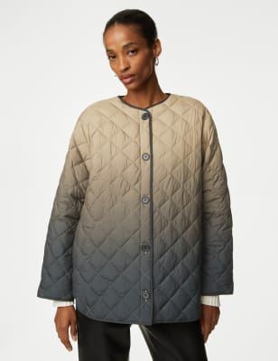 

Womens Autograph Ombre Quilted Collarless Jacket - Multi, Multi