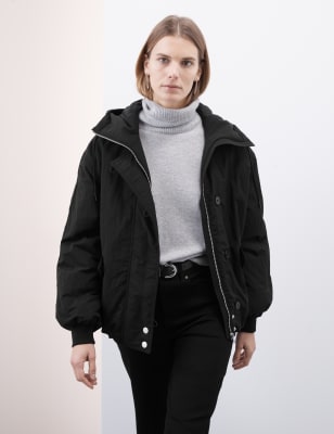 

Womens Autograph Lightweight Cropped Puffer Jacket - Black, Black