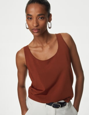 

Womens Autograph Scoop Neck Knitted Vest - Burnt Sienna, Burnt Sienna