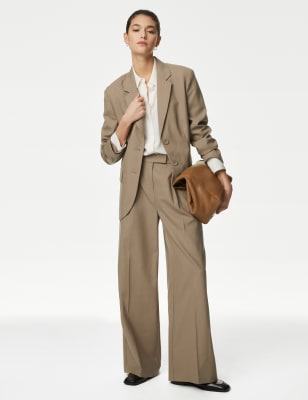 

Autograph Pantalón 100% lana de pata anchaWomens - Opaline, Opaline