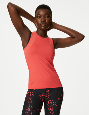

Goodmove Top con espalda estilo nadadora y escote abiertoWomens - Flame, Flame