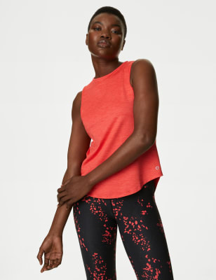 

Goodmove Top de ajuste informal de escote abiertoWomens - Flame, Flame