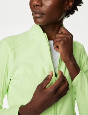 

Womens Goodmove Funnel Neck Fleece - Pale Green, Pale Green