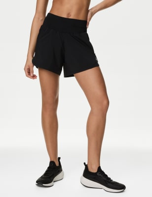 

Womens Goodmove High Waisted Sports Shorts - Black, Black