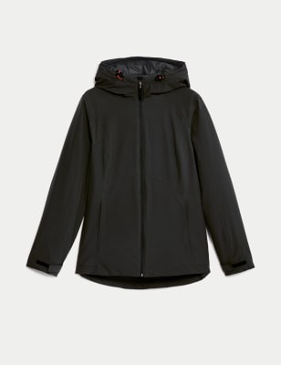 

Womens Goodmove Padded Waterproof Hooded Jacket - Black, Black