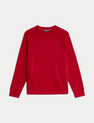 

Womens Goodmove Cotton Rich Crew Neck Sweatshirt - Scarlet, Scarlet