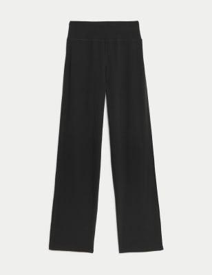 

Womens Goodmove Cotton Rich Side Stripe Straight Leg Joggers - Black, Black