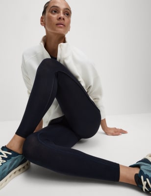 

Womens Goodmove Go Easy High Waisted Leggings, Midnight Navy