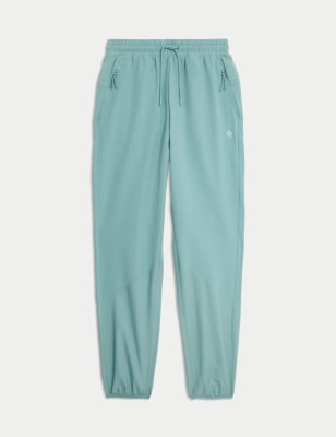 

Womens Goodmove Panelled High Waisted Tapered Joggers - Dusted Aqua, Dusted Aqua