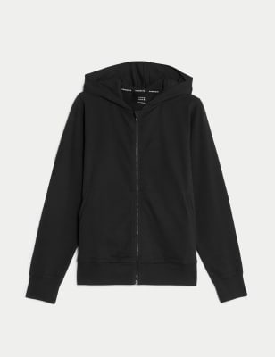 

Goodmove Sudadera con capucha y cremallera informal de algodónWomens - Black, Black