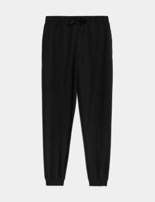 

Womens Goodmove Cotton Rich Cuffed High Waisted Joggers - Black, Black