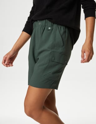 

Womens Goodmove Textured Walking Short With Stormwear™ - Dark Sage, Dark Sage