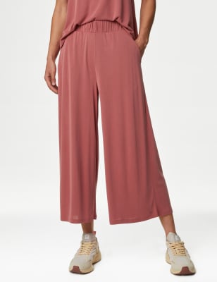 

Goodmove Falda pantalón de pata ancha de cintura alta de modalWomens - Brick, Brick