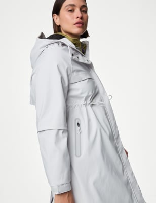 

Womens Goodmove Stormwear™ Waterproof Hooded Longline Parka - Silver Grey, Silver Grey