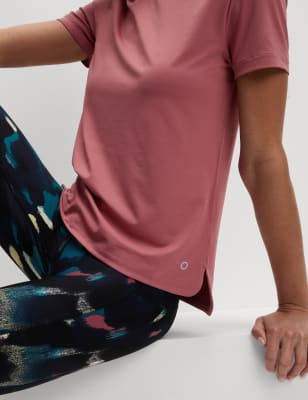 

Goodmove Camiseta ajustada de escote abiertoWomens - Berry, Berry