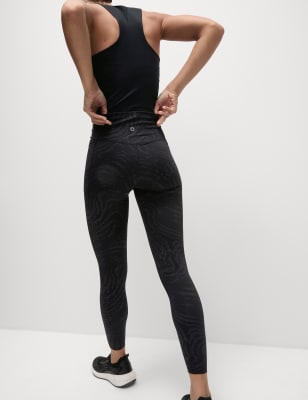 

Womens Goodmove Go Move High Waisted Gym Leggings - Black/Silver, Black/Silver