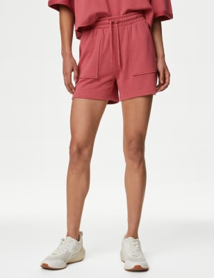 

Womens Goodmove Relaxed High Waisted Shorts - Brick, Brick