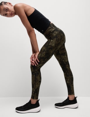 

Goodmove Leggings Go Move de cintura alta estampado para gimnasioWomens - Khaki Mix, Khaki Mix