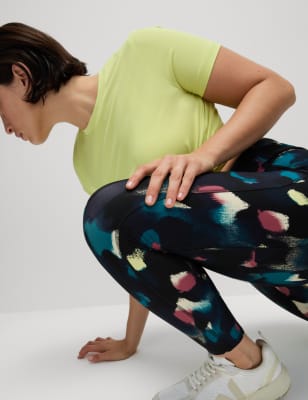 

Goodmove Leggings Go Move de cintura alta estampado para gimnasioWomens - Lime Mix, Lime Mix