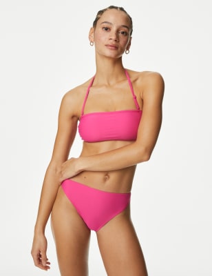 

Womens M&S Collection High Leg Bikini Bottoms - Pink Fizz, Pink Fizz