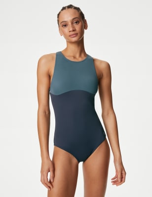 

Womens Goodmove Racer Back Swimsuit - Dark Airforce, Dark Airforce