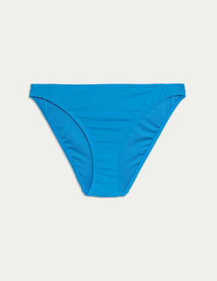 

Womens M&S Collection High Leg Bikini Bottoms, Kingfisher