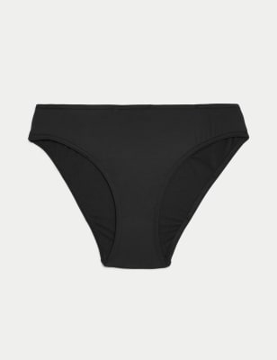 

Womens M&S Collection High Leg Bikini Bottoms - Black, Black