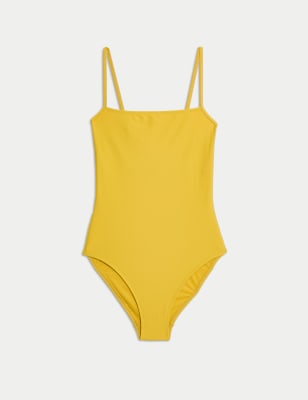 

Womens M&S Collection Square Neck Swimsuit - Bright Saffron, Bright Saffron