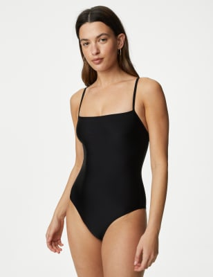 

Womens M&S Collection Square Neck Swimsuit - Black, Black