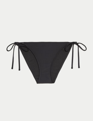 

Womens M&S Collection Tie Side Bikini Bottoms - Black, Black