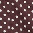 Linen Rich Polka Dot Square Neck Top, DARK BROWN MIX, swatch